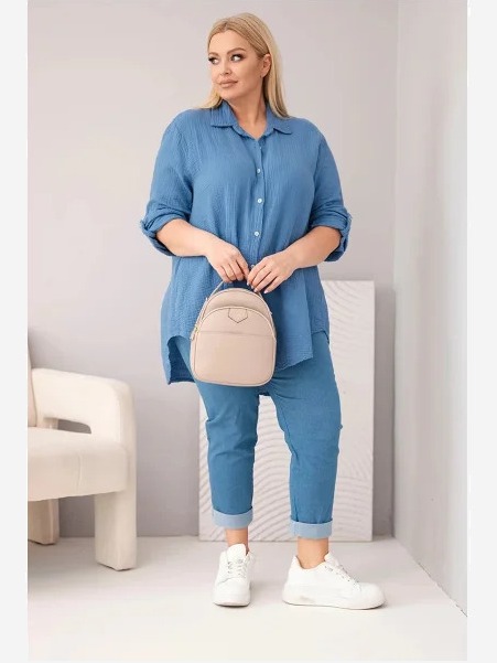 Bavlnená mušelínová košeľa Denim