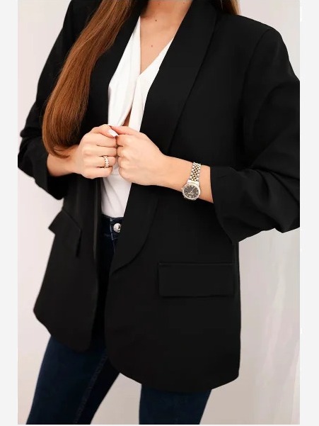 Elegantné sako čierna