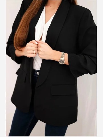 Elegantné sako čierna