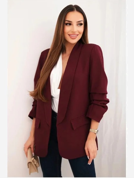 Elegantné sako bordová