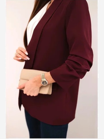 Elegantné sako bordová