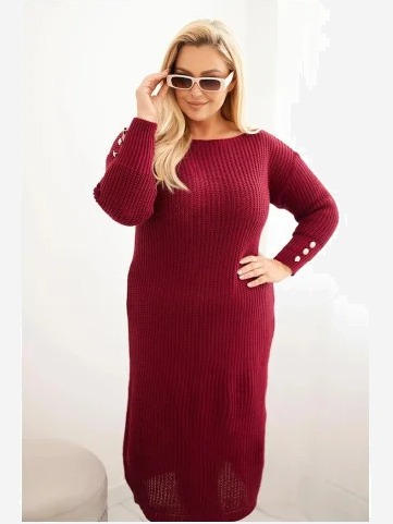 Šaty Plus Size s moherom...