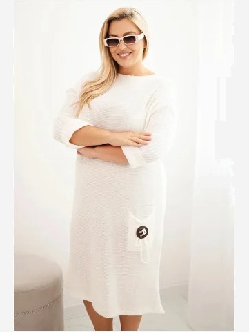 Šaty Plus Size s mohairom...