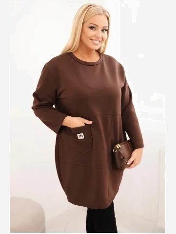 Šaty Plus Size s vreckom a...