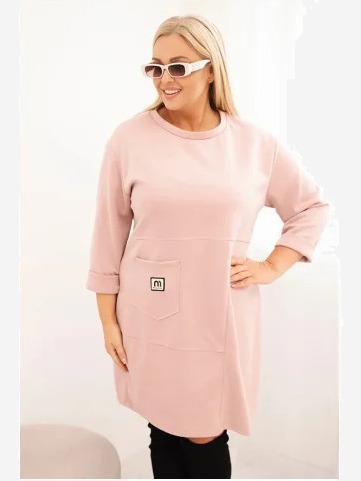 Šaty Plus Size maslo s...