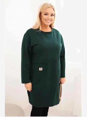 Šaty Plus Size maslová s...