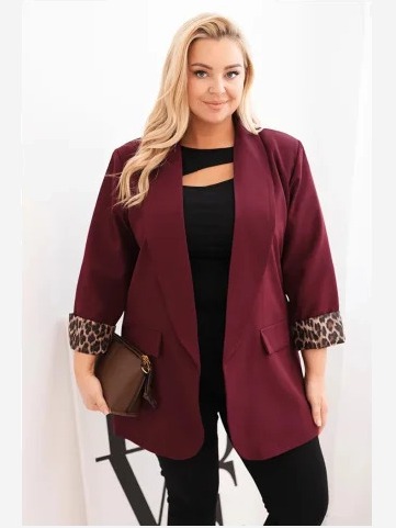 Dámska sako Plus Size s...