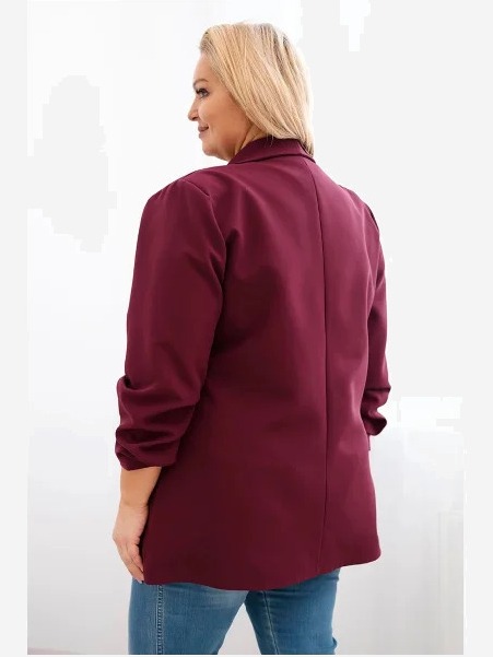 Dámska elegantná oversized sako slivková