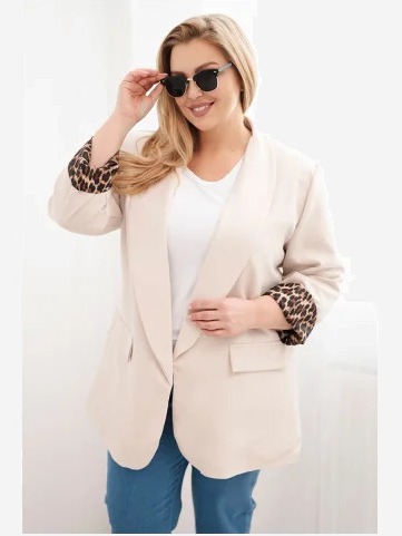 Dámska blazerka Plus Size s...