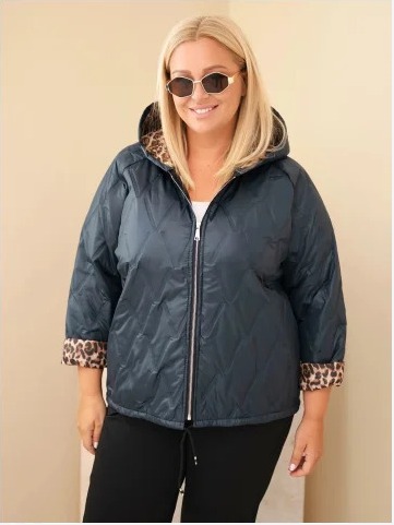 Dámska bunda Plus Size s...