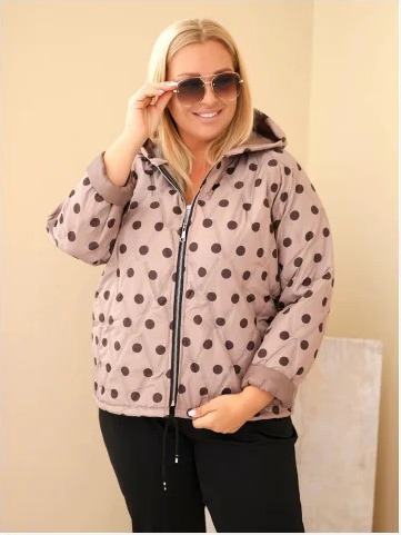 Dámska bunda Plus Size s...