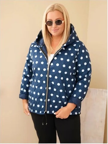 Dámska bunda Plus Size s...