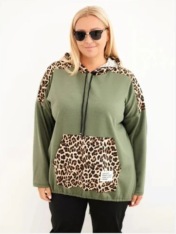 Dámska mikina Plus Size z...