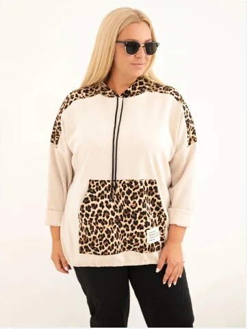 Dámska mikina Plus Size z...