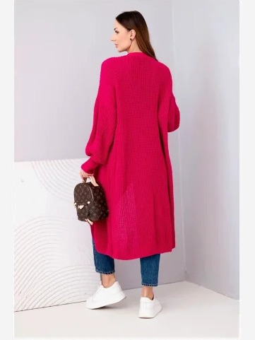Sveter dlhý fuchsia