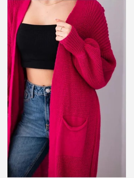 Sveter dlhý fuchsia