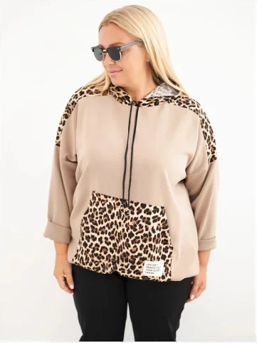Dámska mikina Plus Size z...