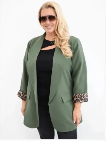 Dámske sako Plus Size s...