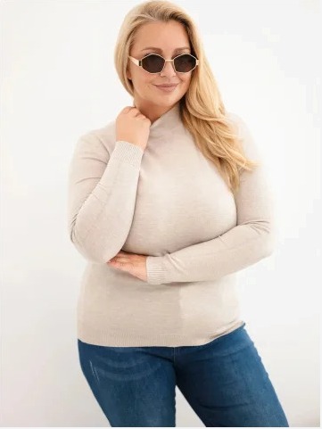 Dámsky sveter Plus Size z...