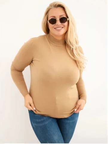 Dámsky sveter Plus Size z...
