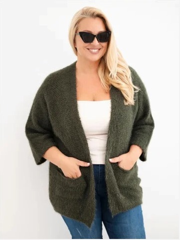 Dámsky sveter Plus Size s...