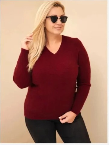 Dámsky sveter Plus Size z...