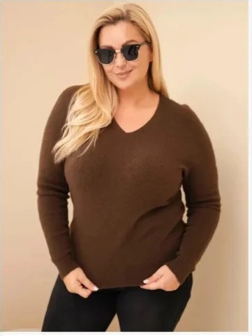 Dámsky sveter Plus Size z...