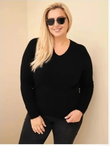 Dámsky sveter Plus Size z...