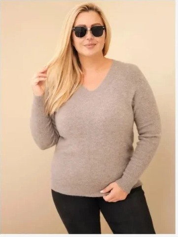 Dámsky sveter Plus Size z...