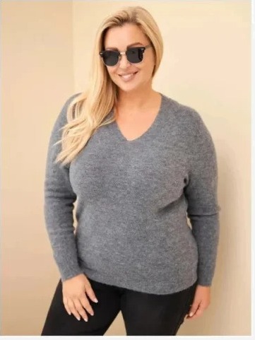 Dámsky sveter Plus Size z...