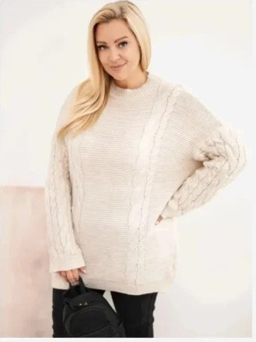 Dámsky sveter Plus Size s...