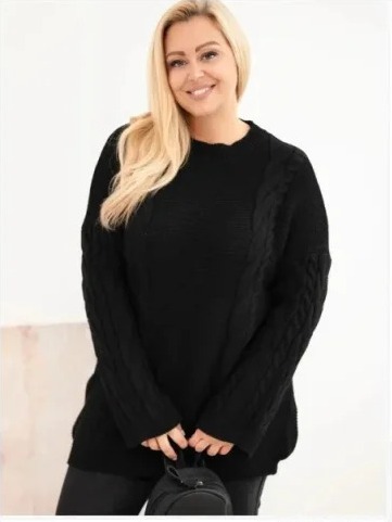Dámsky sveter Plus Size s...