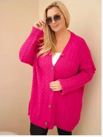Dámsky kardigán Plus Size s...