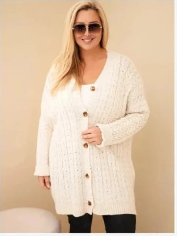 Dámsky kardigán Plus Size s...