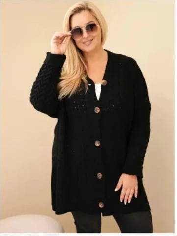 Dámsky kardigán Plus Size s...