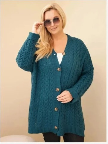Dámsky kardigán Plus Size s...