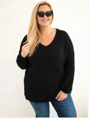 Dámsky sveter Plus Size s...