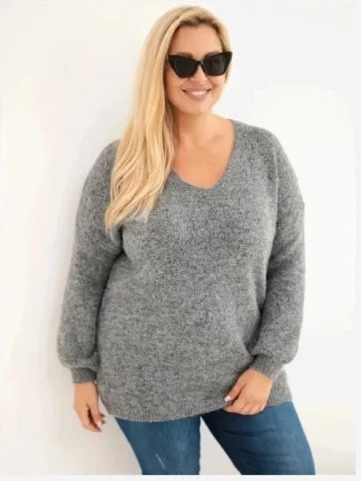 Dámsky sveter Plus Size s...