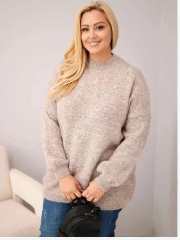 Dámsky sveter Plus Size s...