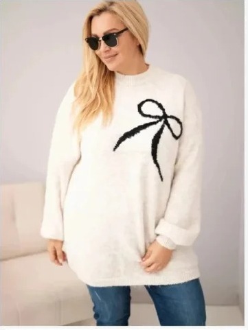 Dámsky sveter Plus Size s...