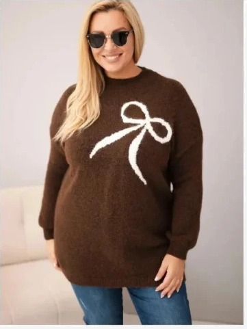 Dámsky sveter Plus Size s...