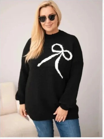 Dámsky sveter Plus Size s...