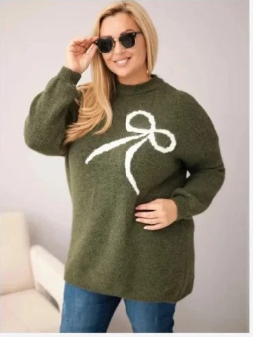 Dámsky sveter Plus Size s...