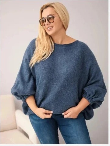 Dámsky sveter Plus Size s...