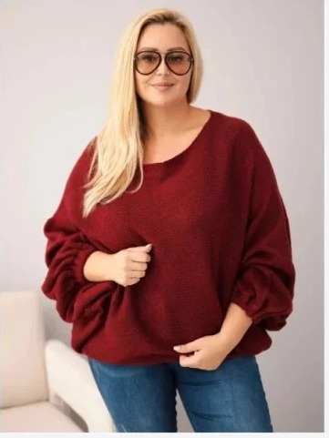 Dámsky sveter Plus Size s...