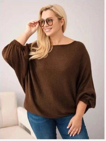 Dámsky sveter Plus Size s...