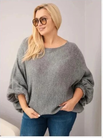 Dámsky sveter Plus Size s...