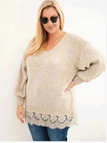 Dámsky pulóver Plus Size s...