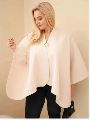 Dámske pončo plus size s...