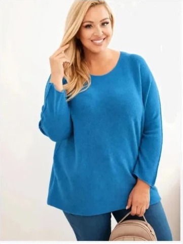 Dámsky sveter plus size s...